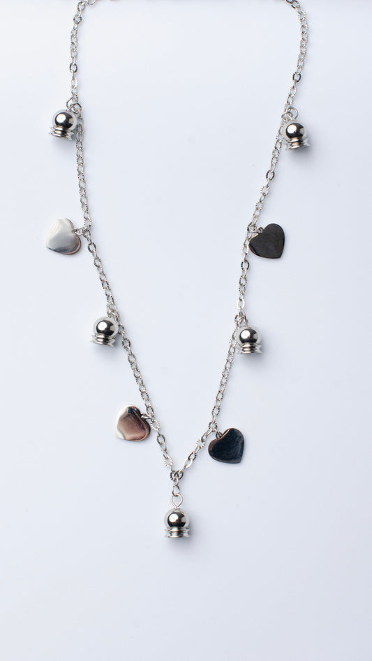 Collana Cuoricini Silver